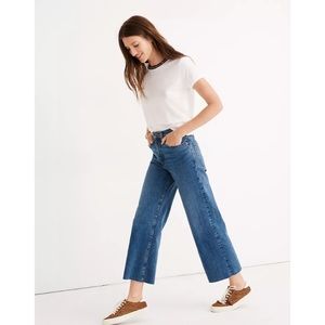 Madewell Slim Wide Leg Crop High Rise Jeans 24